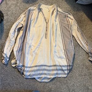 Striped Long Sleeve Free People Boho Shirt